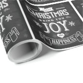 チョークボード クリスマスの喜び ラッピングペーパー (ロールコーナー)