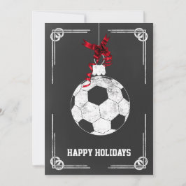 チョークボード サッカー選手 クリスマスカード