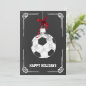 チョークボード サッカー選手 クリスマスカード (スタンド正面)