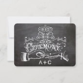 チョークボード 結婚式 返信カード (裏面)
