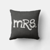 チョークボード - Mrs. 女性 クッション (裏面)