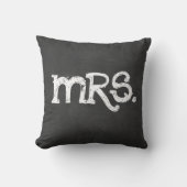 チョークボード - Mrs. 女性 クッション (正面)