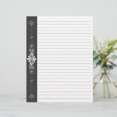 チョークボー縁どドブラック |白い線の付いたページ (スタンド正面)