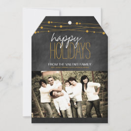 チョークモダンボードのクリスマスフォトカード シーズンカード