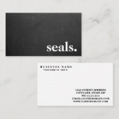 チョークモダンボードのシール。 名刺 (正面/裏面)