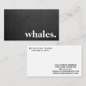 チョークモダンボードクジラ 名刺 (正面/裏面)