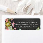 チョークモダンボードフローラクロスレース差出人住所 ラベル (インサイチュ)