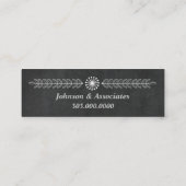 チョークモダンボードプロフェッショナル スキニー名刺 (裏面)