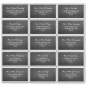 チョークモダンボード個人ゲスト住所 シール (正面)