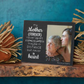 チョークモダンボード母は永遠に離れない写真 フォトプラーク (側面)