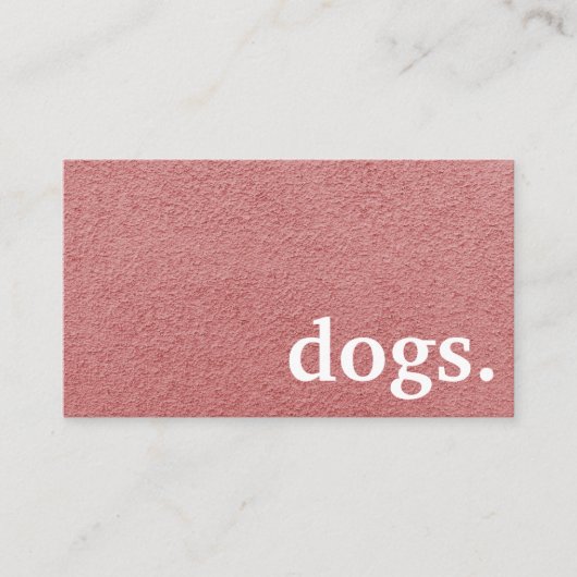 チョークモダンボード犬。ロイヤリティパンチカード 名刺 (正面)