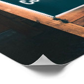 チョークユーモアのあるボード引用文レッドコーヒーマグのキッチン ポスター (角)