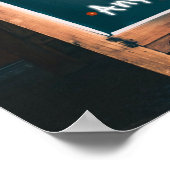 チョークユーモアのあるボード引用文レッドコーヒーマグのキッチン ポスター (角)