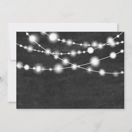 チョークライトは家に帰る甘いホーム引っ越し祝いパーティーパーティー 招待状 (裏面)