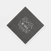 チョークランチョンナプキンの1周年記念品 スタンダードランチョンナプキン (角)