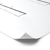 チョークレスビリヤードCueヒント1925 – ホワイト紙 ポスター (角)