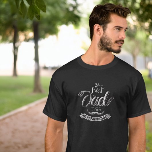 チョークレター最高の父の日 Tシャツ