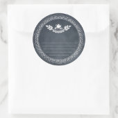 チョークレトロヴィンテージレシピ及びベーキングギフトシール ラウンドシール (バッグ)