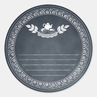 チョークレトロヴィンテージレシピ及びベーキングギフトシール ラウンドシール