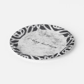 チョークヴィンテージエレガントウェディングブライダルパーティプレート ペーパープレート (アングル)