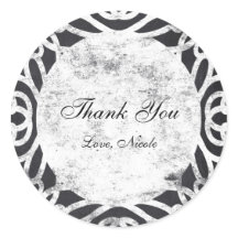 チョークヴィンテージフレームブライダルシャワーステッカーラベル