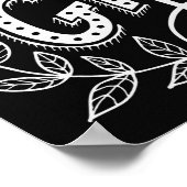 チョーク与え感謝していボード上の手レタリング引用文 ポスター (角)