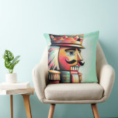 チョーク図解入りの、写真付きのクリスマスくるみ割り クッション (椅子)