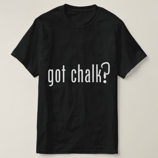 チョーク得おもしろいロック登山登山者 Tシャツ (デザイン正面)