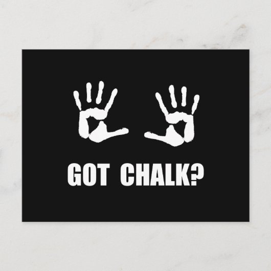 チョーク持ってる？ ポストカード (正面)