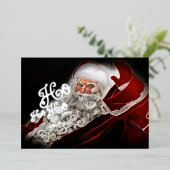 チョーク描サンタホホホホホホリデイ 箔シーズンカード (立ち正面)