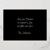 チョーク描サンタホホホホホホリデイ 箔シーズンカード (裏面)