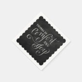 チョーク描ボードの心地よいと喜び スタンダードカクテルナプキン (角)