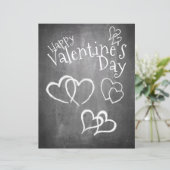チョーク板のハッピーバレンタインデー (スタンド正面)