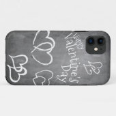 チョーク板のハッピーバレンタインデー Case-Mate iPhoneケース (裏面(横))