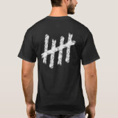 "チョーク猿"のフィットネスのティー Tシャツ (裏面)