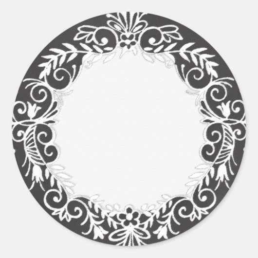 チョーク空白のボード印刷ボトル缶詰瓶ラベル ラウンドシール (正面)