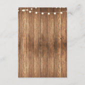 チョーク素朴アコモデーションパンプキンカ結婚ード エンクロージャーカード (裏面)