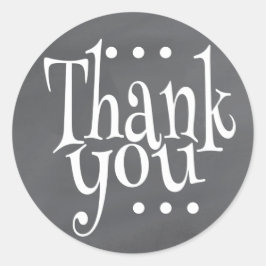 チョーク素朴ボードありがとうシール ラウンドシール