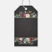 チョーク素朴ボードとフローラありがとう ギフトタグ (裏面)