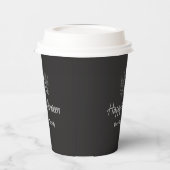 チョーク素朴ボードハッピーハローウィンシンプルパンプキン 紙コップ (左)