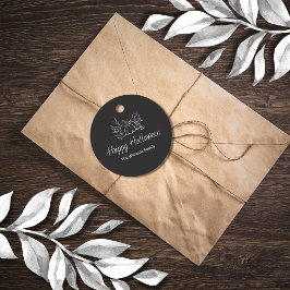 チョーク素朴ボードハローウィンパーティシンプルパンプキン フェイバータグ