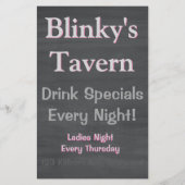 チョーク素朴ボードバータバーンライブミュージック2 チラシ (裏面)