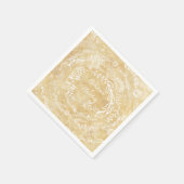 チョーク素朴ボードフローラガーランド スタンダードカクテルナプキン (角)