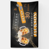 チョーク素朴ボード応援&ビアーズANY AGE誕生日 横断幕 (縦)