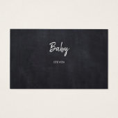 チョーク素朴ボード赤ちゃんシャワーおむつラッフルカード (裏面)