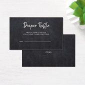 チョーク素朴ボード赤ちゃんシャワーおむつラッフルカード (デスク)