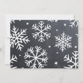 チョーク素朴ボード非常に陽気なクリスマス写真 シーズンカード (裏面)