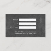 チョーク素朴ボードDandelionギフト券 割引カード (裏面)