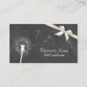 チョーク素朴ボードDandelionギフト券 割引カード (正面)