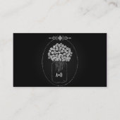 チョーク素朴ボードMason Jar花結婚の入れ エンクロージャーカード (裏面)